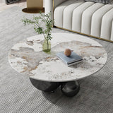 Marble Coffee Table Globe Balls Design-ChandeliersDecor