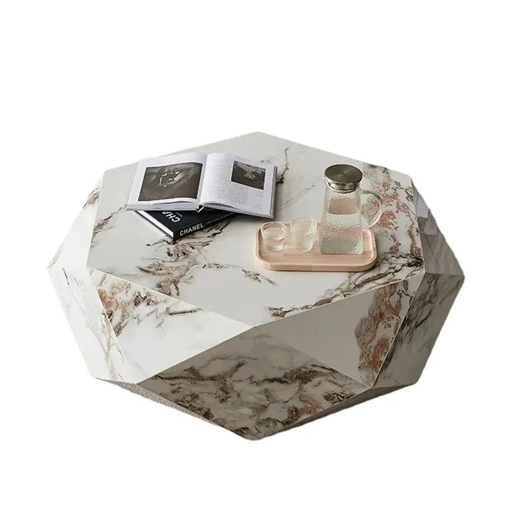 Marble Diamond Designer Coffee Table-ChandeliersDecor