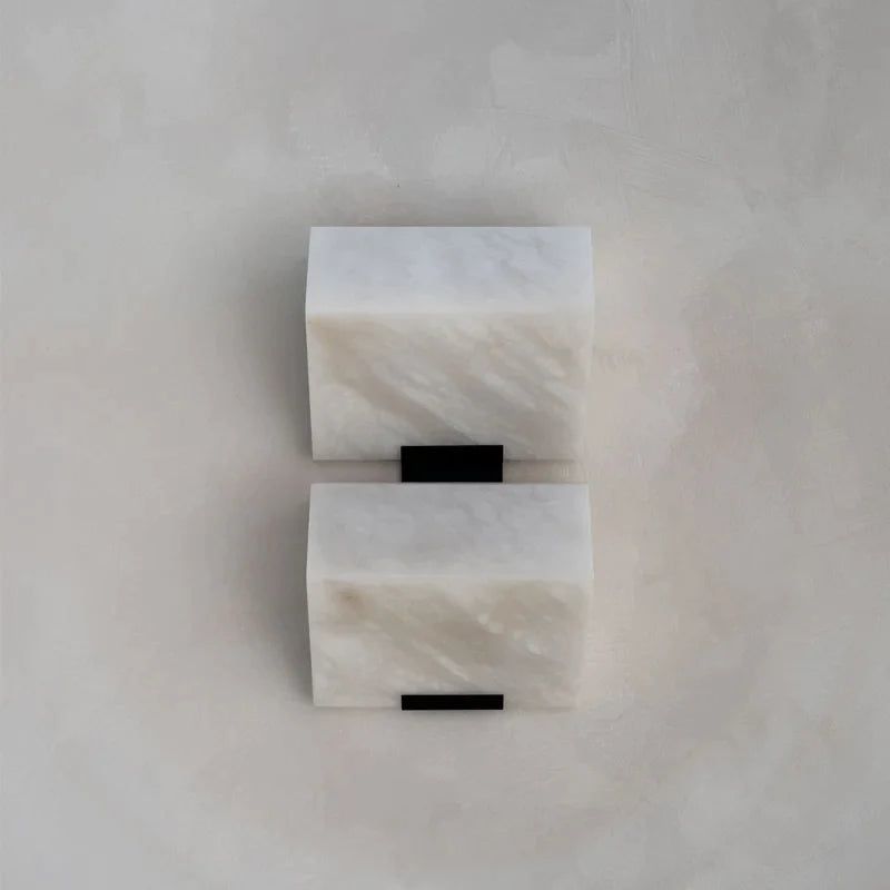 Marble Natural Stone LED Wall Light-ChandeliersDecor