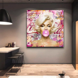 Marilyn Monroe Bubble Poster - Captivating Vintage Style-ChandeliersDecor