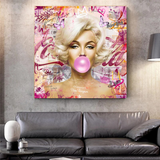 Marilyn Monroe Bubble Poster - Captivating Vintage Style-ChandeliersDecor