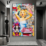 Marilyn Monroe Graffiti: Art Inspired by the Icon-ChandeliersDecor