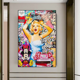 Marilyn Monroe Graffiti: Art Inspired by the Icon-ChandeliersDecor