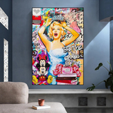 Marilyn Monroe Graffiti: Art Inspired by the Icon-ChandeliersDecor