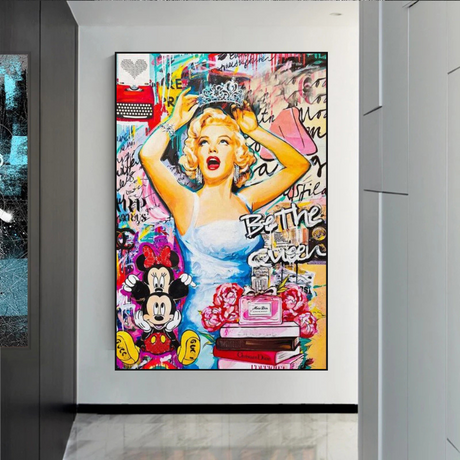 Marilyn Monroe Graffiti: Art Inspired by the Icon-ChandeliersDecor