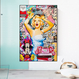 Marilyn Monroe Graffiti: Art Inspired by the Icon-ChandeliersDecor