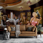 Marilyn Monroe, James Dean & Elvis at Bar Wallpaper Mural-ChandeliersDecor.com
