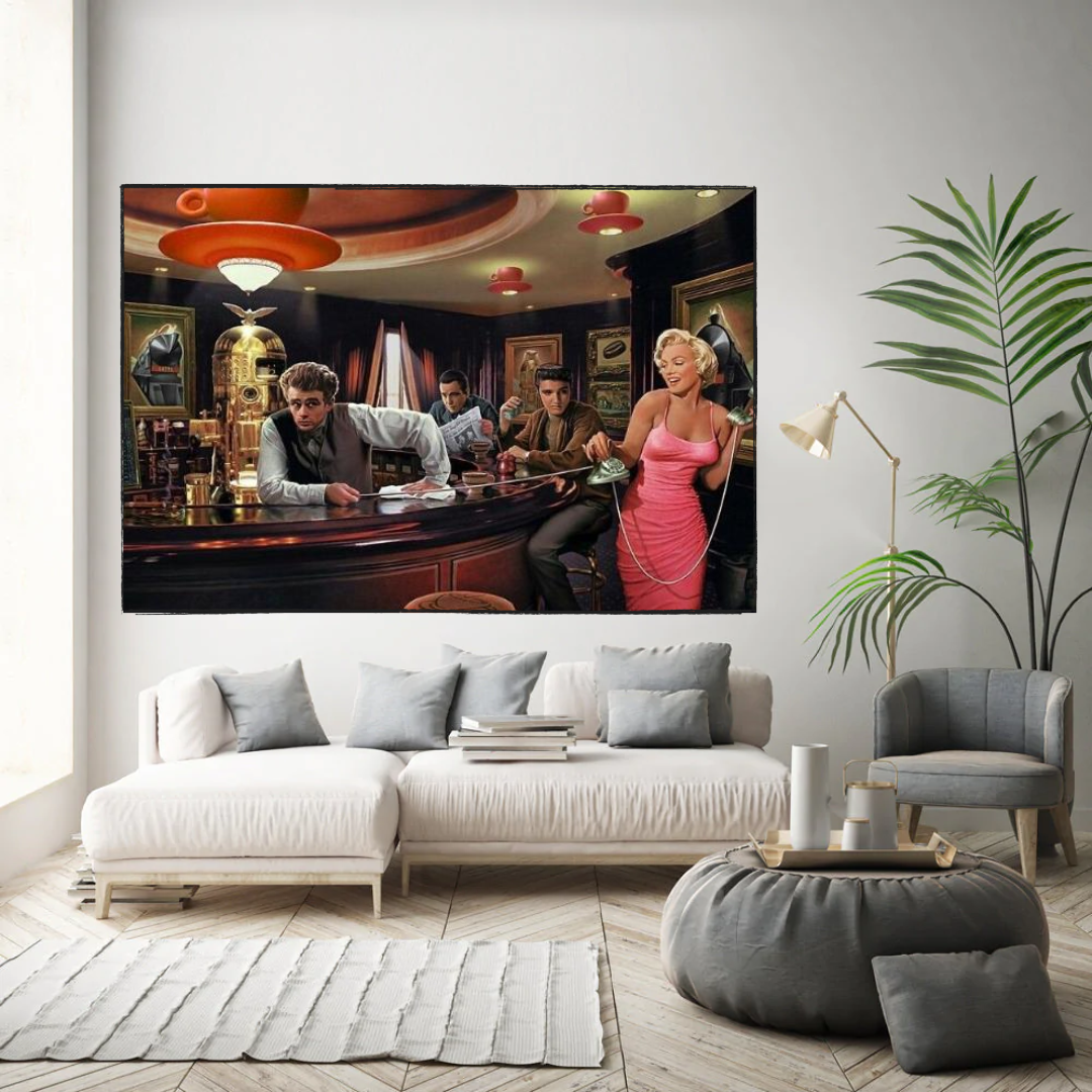 Marilyn Monroe Poster: Classic Iconography Wall Art-ChandeliersDecor