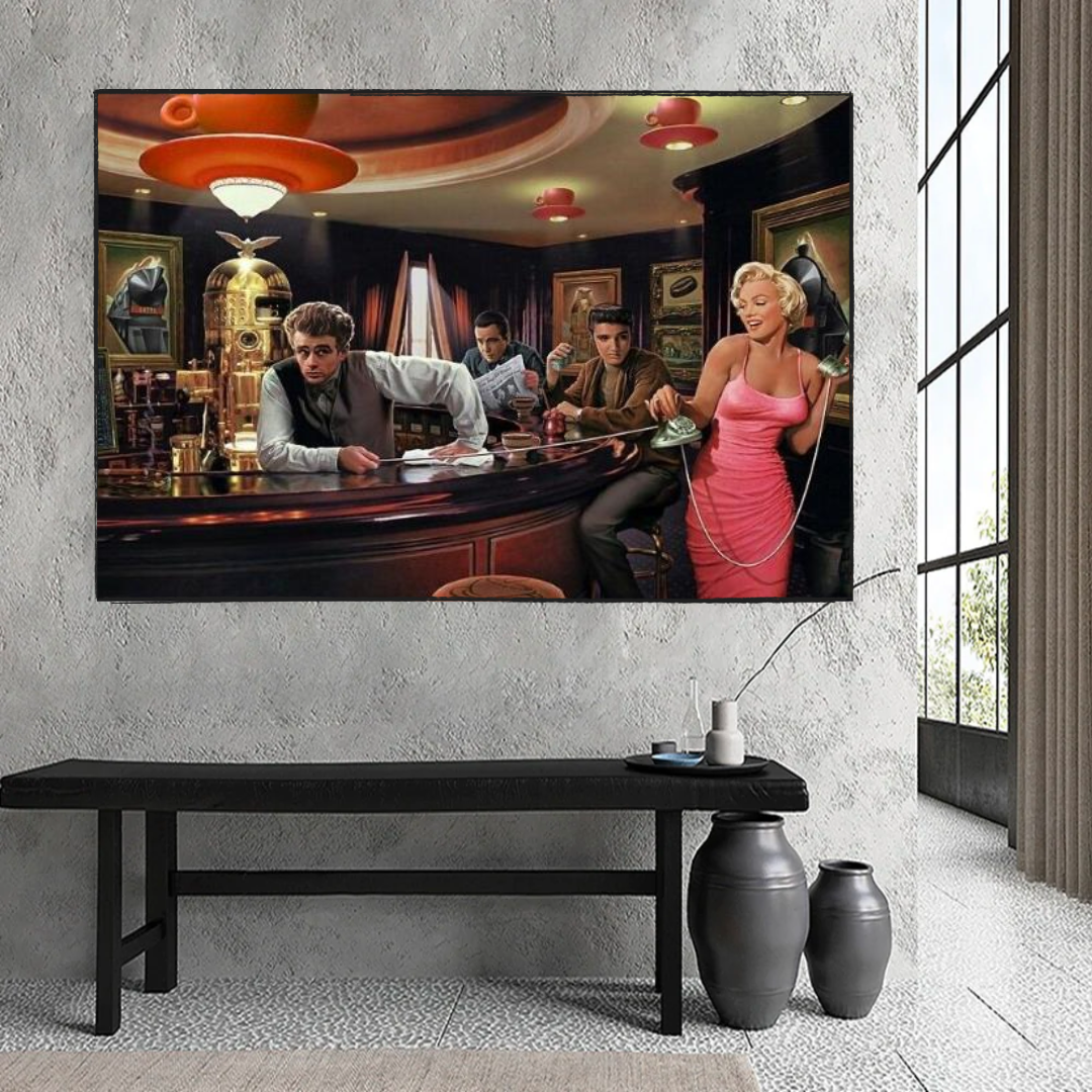 Marilyn Monroe Poster: Classic Iconography Wall Art-ChandeliersDecor