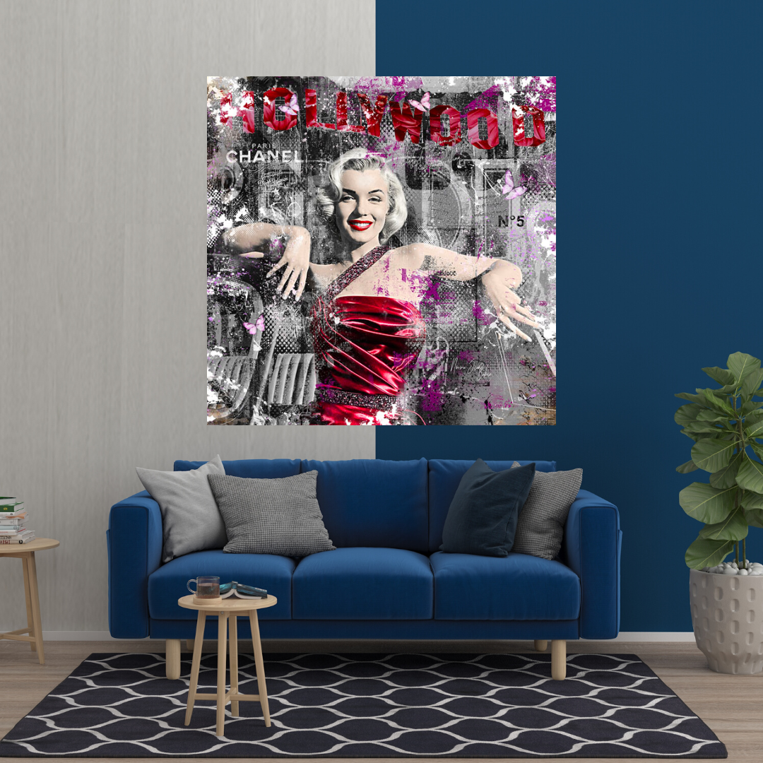 Marilyn Monroe Poster: Discover the Eternal Beauty Red-ChandeliersDecor