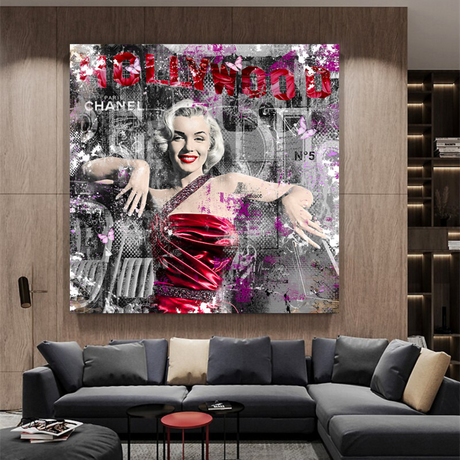 Marilyn Monroe Poster: Discover the Eternal Beauty Red-ChandeliersDecor