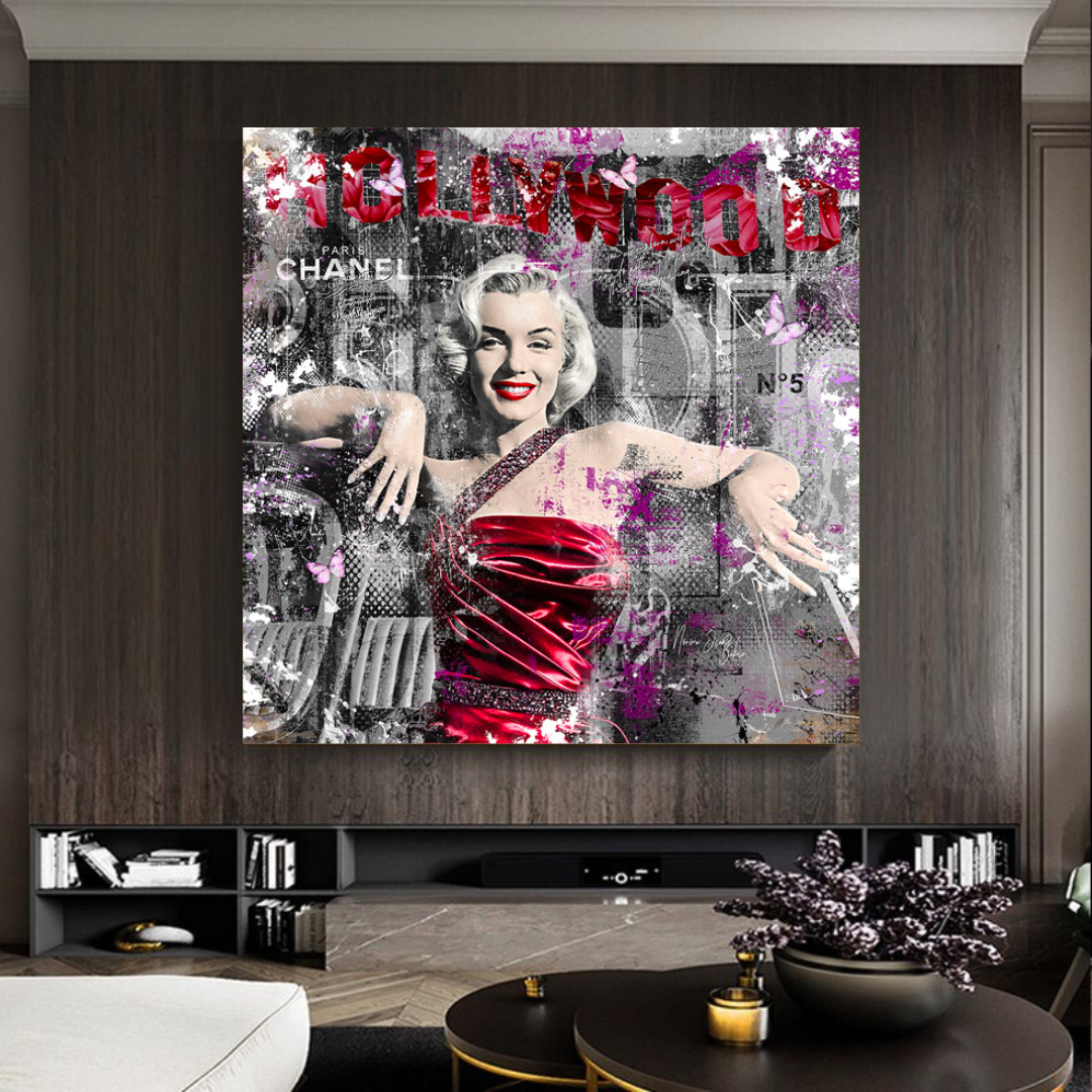 Marilyn Monroe Poster: Discover the Eternal Beauty Red-ChandeliersDecor