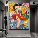 Marilyn Pose - Betty Boop Poster: Vintage Art Prints & Decor-ChandeliersDecor
