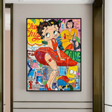 Marilyn Pose - Betty Boop Poster: Vintage Art Prints & Decor-ChandeliersDecor