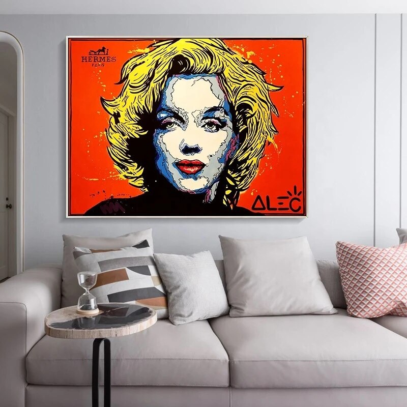 Marilyn Poster ‚Äì Exclusive Alec Collection Hermes-ChandeliersDecor