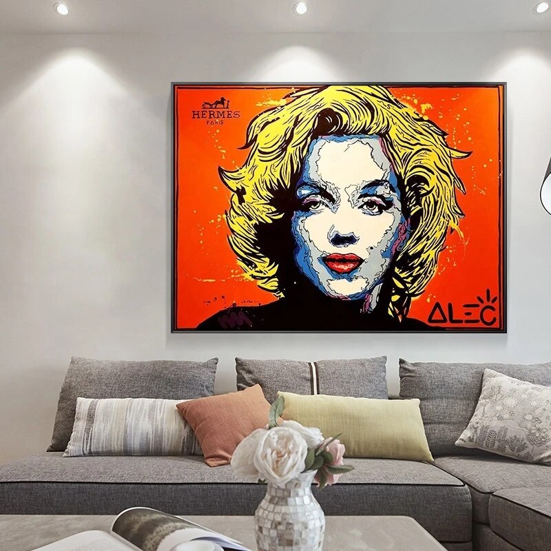 Marilyn Poster ‚Äì Exclusive Alec Collection Hermes-ChandeliersDecor