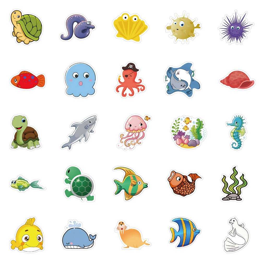 Marine Life Stickers Pack-ChandeliersDecor