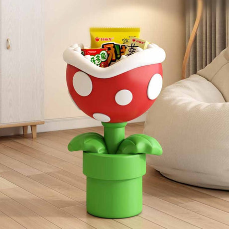 Mario Flower Statue: Unique Ornament for Mario Fans-ChandeliersDecor