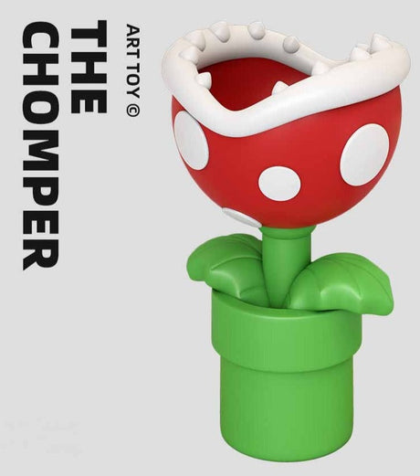 Mario Flower Statue: Unique Ornament for Mario Fans-ChandeliersDecor