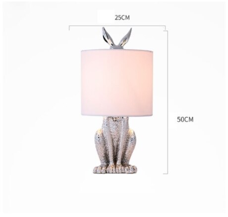 Masked Rabbit Resin Table Lamp - Illuminate Your Space-ChandeliersDecor