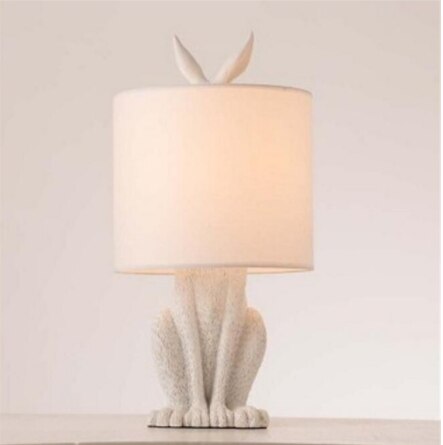 Masked Rabbit Resin Table Lamp - Illuminate Your Space-ChandeliersDecor