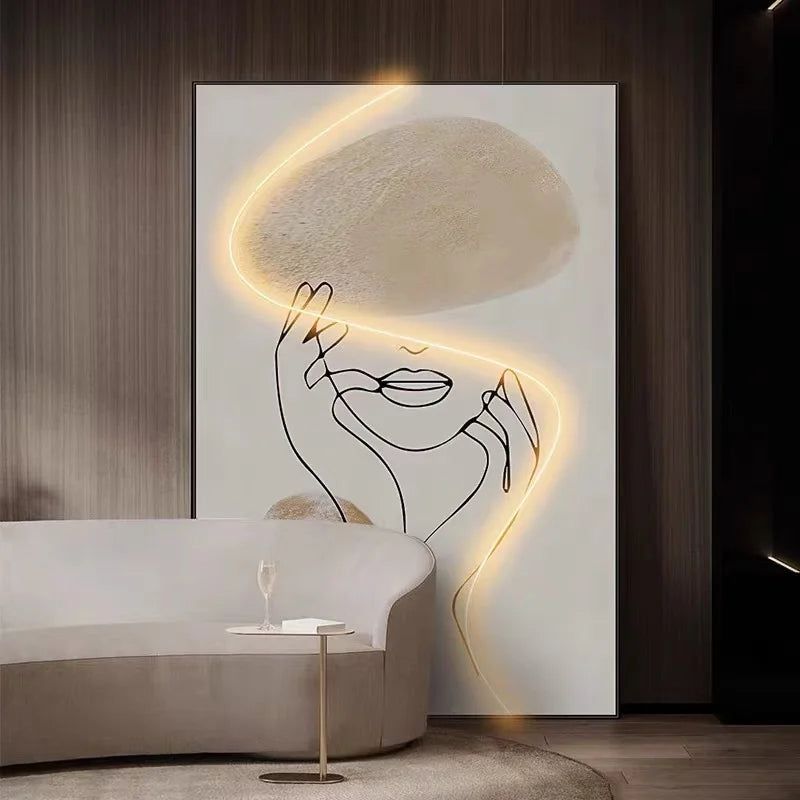 Matisse Abstract Art LED Wall Mounted Light-ChandeliersDecor