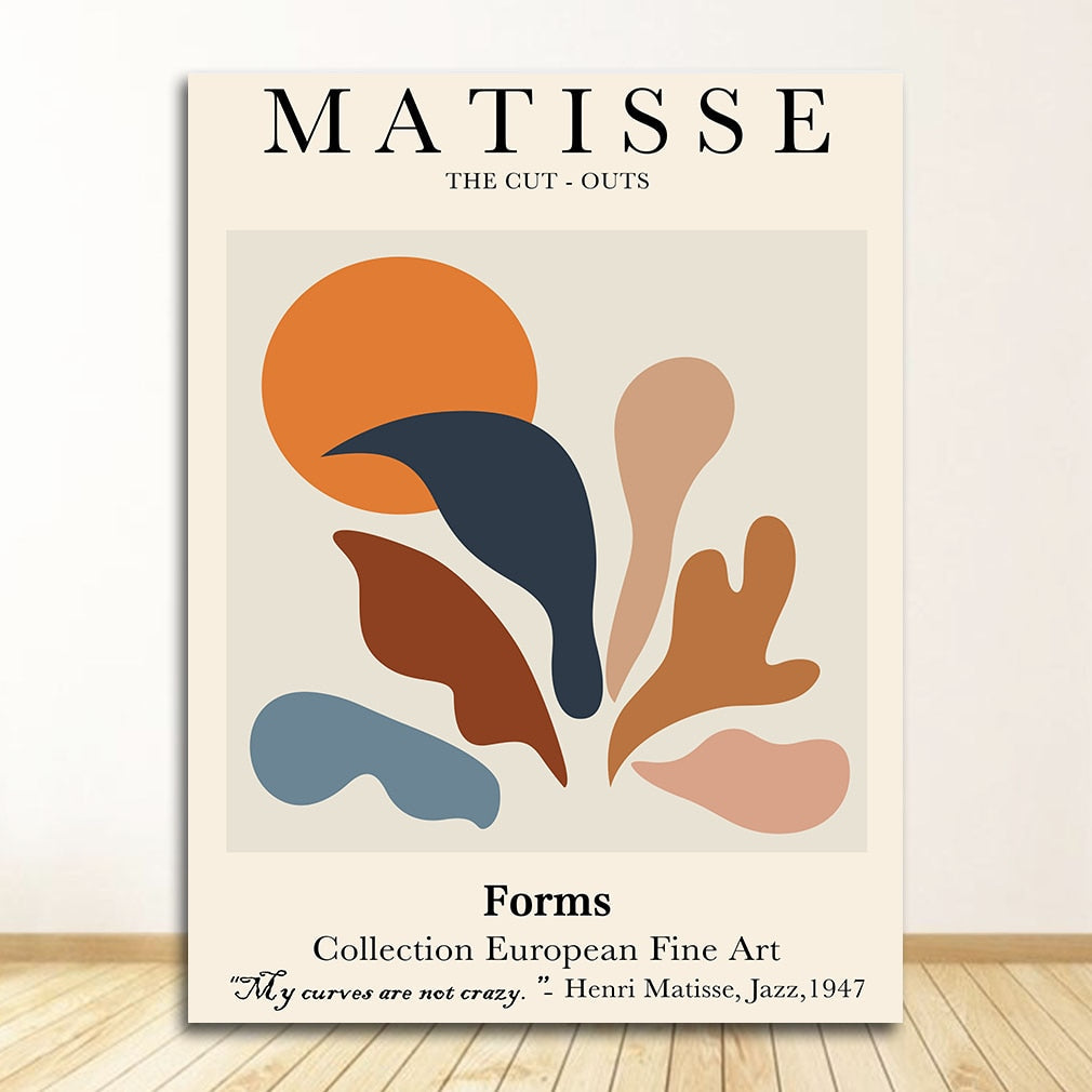 Matisse Abstract Cut Out Poster: Expressive Artwork-ChandeliersDecor