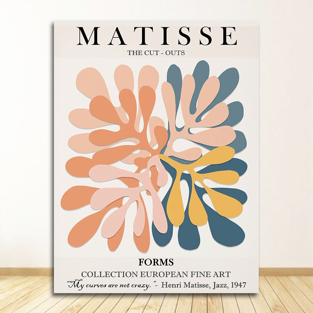 Matisse Abstract Cut Out Poster: Expressive Artwork-ChandeliersDecor