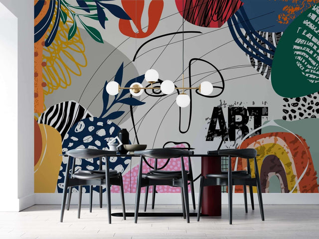 Matisse Art: Living Room Wallpaper Mural-ChandeliersDecor.com