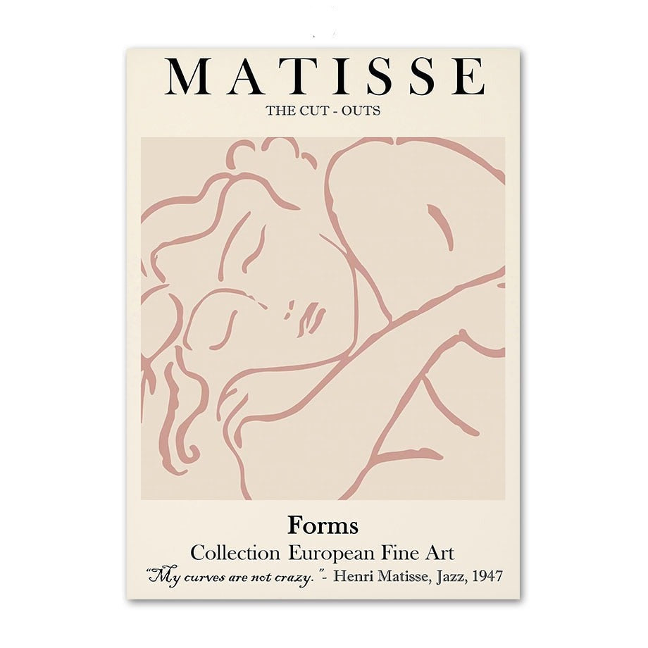 Matisse Coral Posters – Vibrant Art for Your Walls-ChandeliersDecor