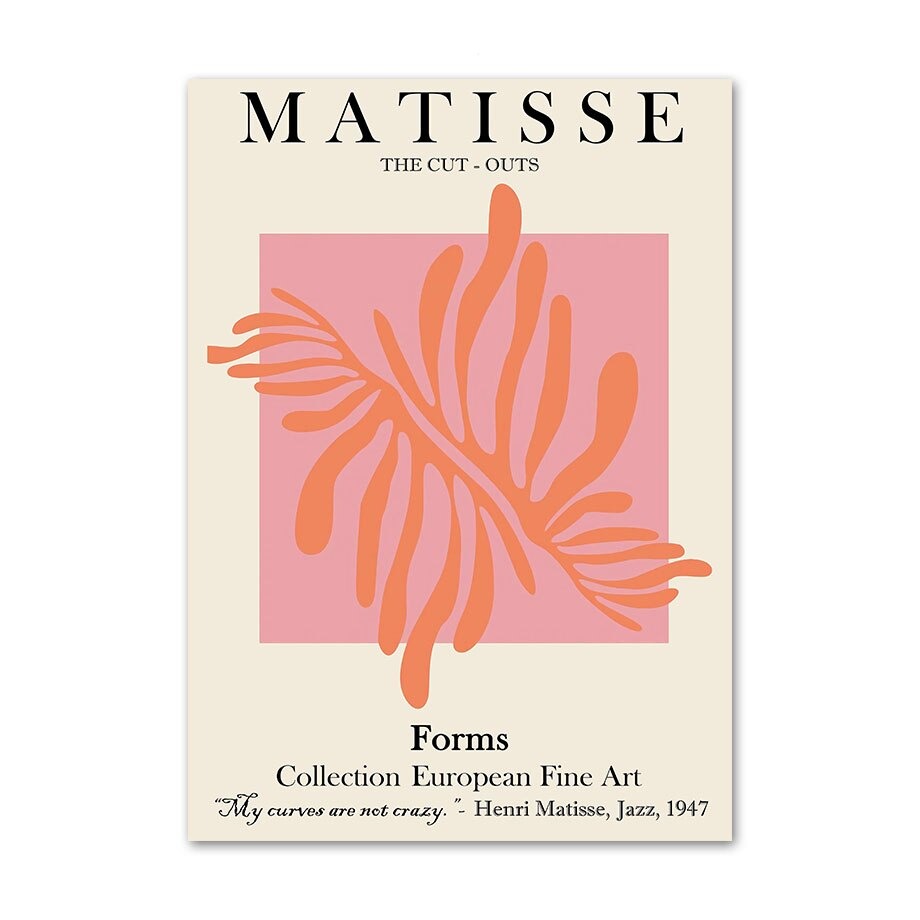 Matisse Coral Posters – Vibrant Art for Your Walls-ChandeliersDecor