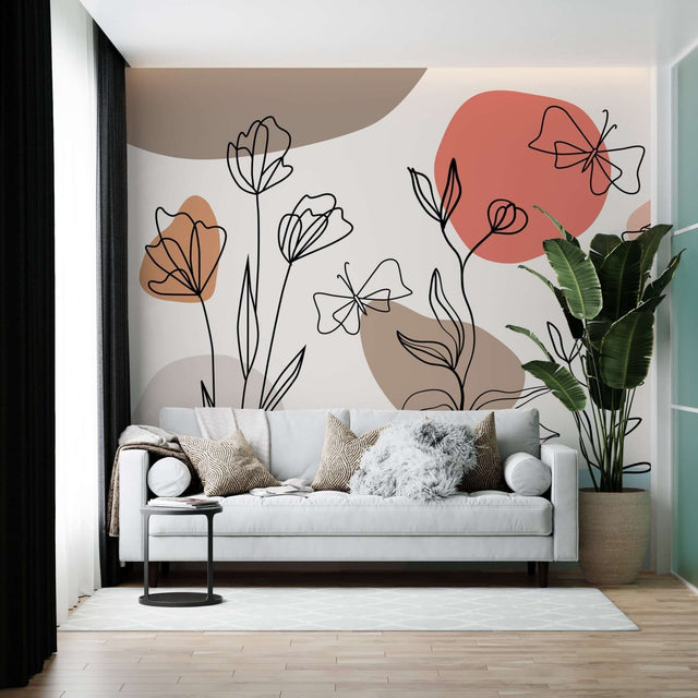 Matisse Floral Art Wallpaper Mural - Genuine Quality-ChandeliersDecor.com