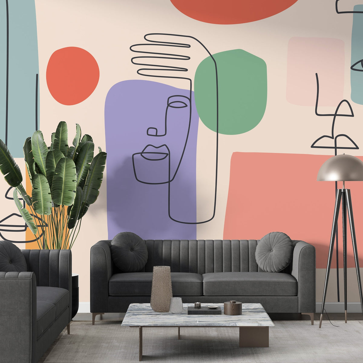 Matisse Wallpaper Mural: Vibrant Artistry for Your Walls-ChandeliersDecor