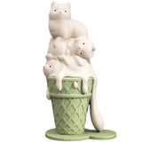 Melted Ice Cream Cat Statues Sculpture Ornament-ChandeliersDecor