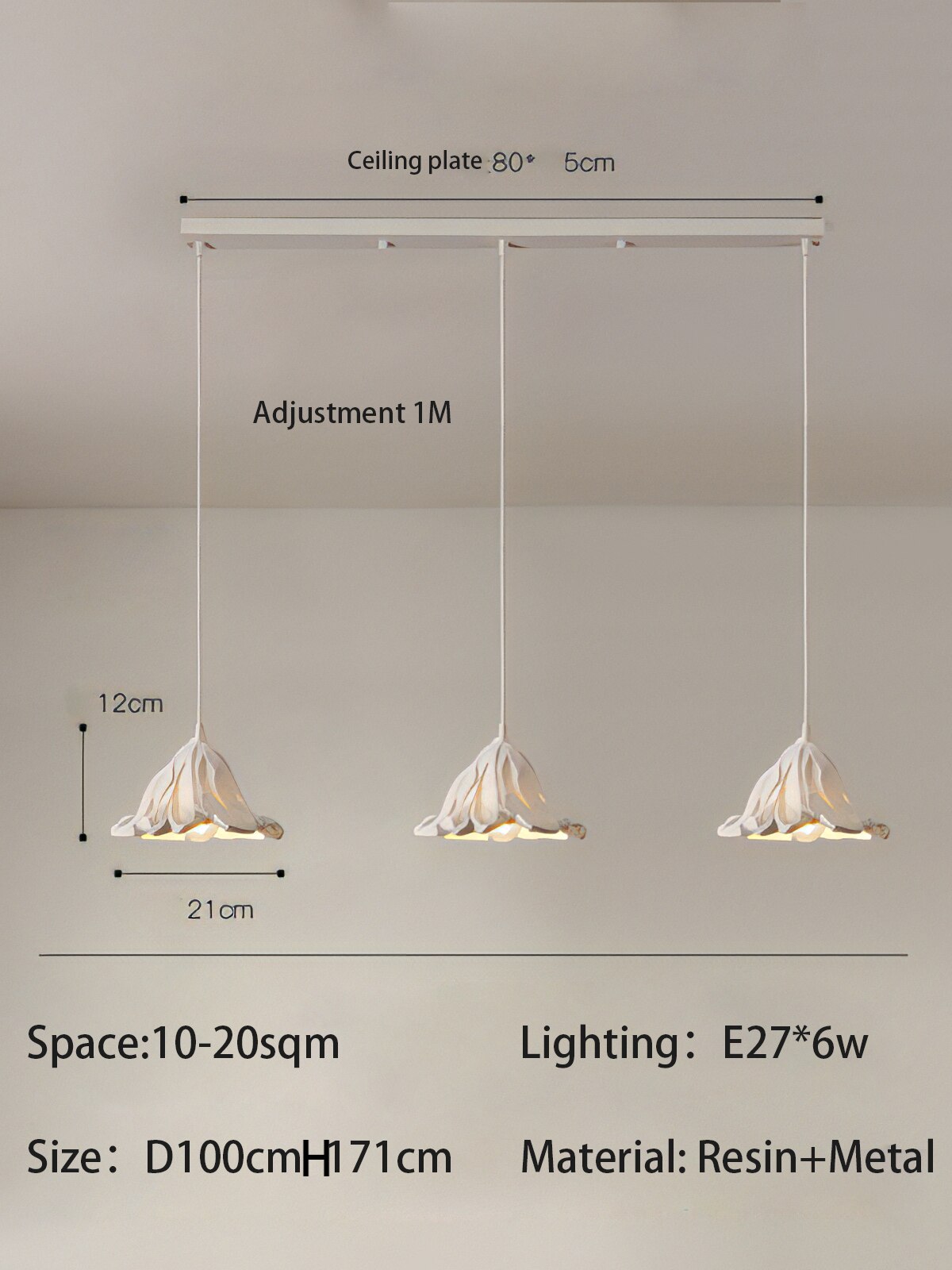 Metal Lustre Ceiling Lamp - Elegant and Stylish Lighting-ChandeliersDecor