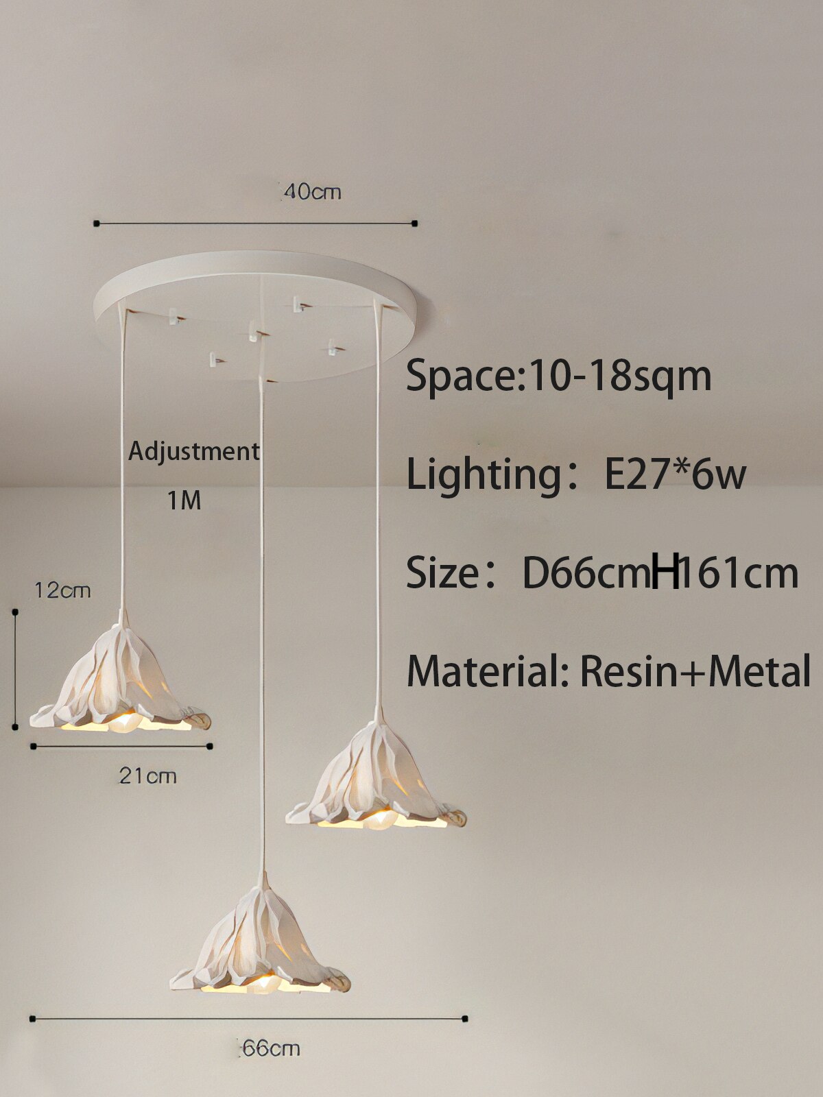 Metal Lustre Ceiling Lamp - Elegant and Stylish Lighting