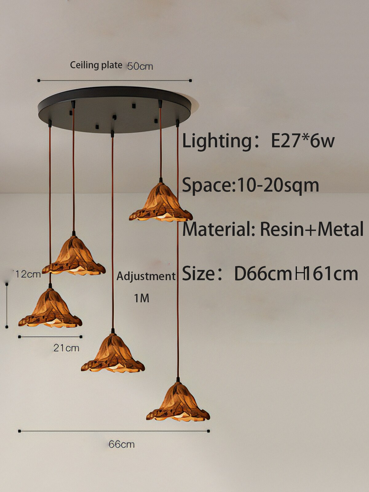 Metal Lustre Ceiling Lamp - Elegant and Stylish Lighting-ChandeliersDecor