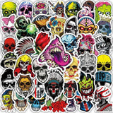 Mexican Style Skull Stickers Pack - Vibrant Designs-ChandeliersDecor