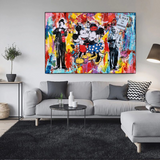 Mickey and Minnie Love - Love is the Answer Wall Art-ChandeliersDecor