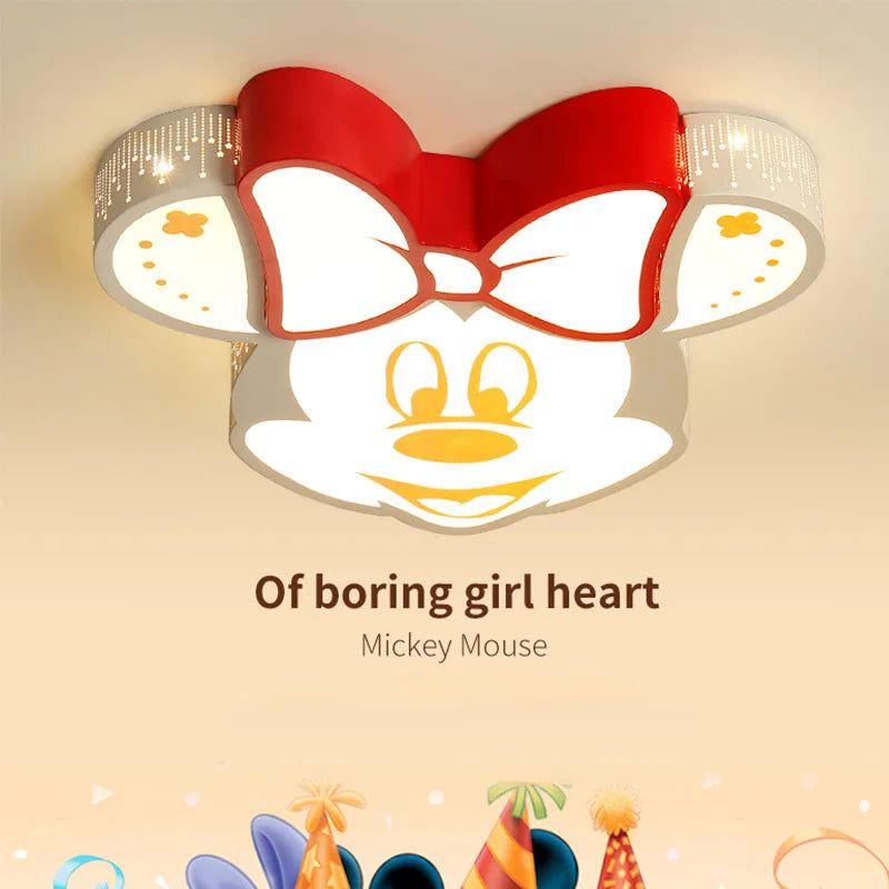 Lampada da soffitto Mickey per decorare la stanza delle ragazze