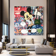 Mickey Mouse Canvas Wall Art Secure the Bag