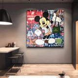 Mickey Mouse Canvas Wall Art - Secure the Bag-ChandeliersDecor