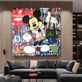 Mickey Mouse Canvas Wall Art - Secure the Bag-ChandeliersDecor