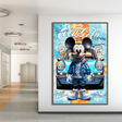 Mickey The Racer Canvas Wall Art ‚Äì Get Yours Today