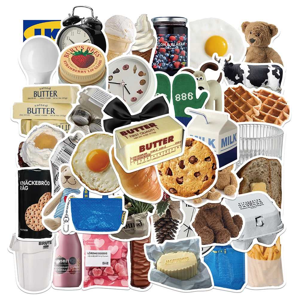 Milk Food Stickers Pack: Stick your way to dairy greatness-ChandeliersDecor