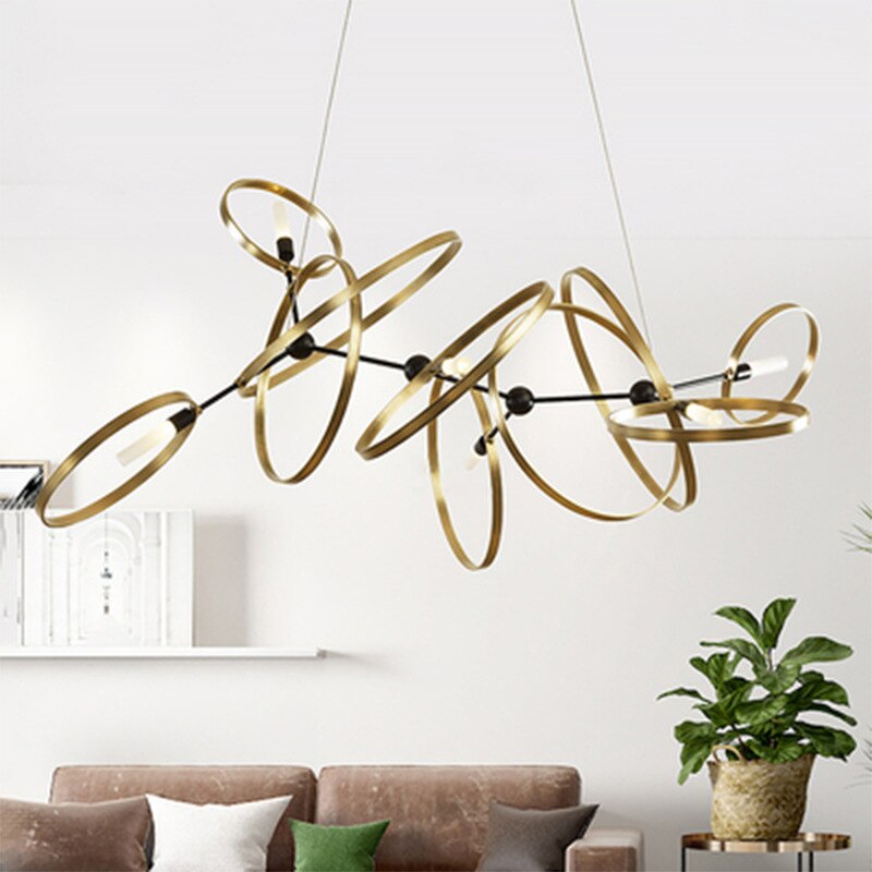 Minimalism Rings Chandelier – Exquisite Design & Style-ChandeliersDecor