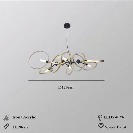 Minimalism Rings Chandelier – Exquisite Design & Style-ChandeliersDecor