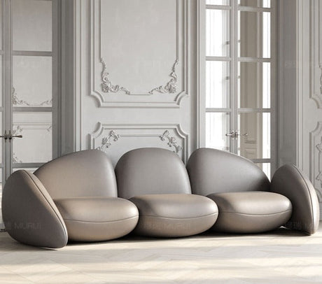 Minimalist Leather Sofa Set – Contemporary Furniture-ChandeliersDecor