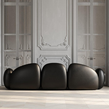 Minimalist Leather Sofa Set – Contemporary Furniture-ChandeliersDecor