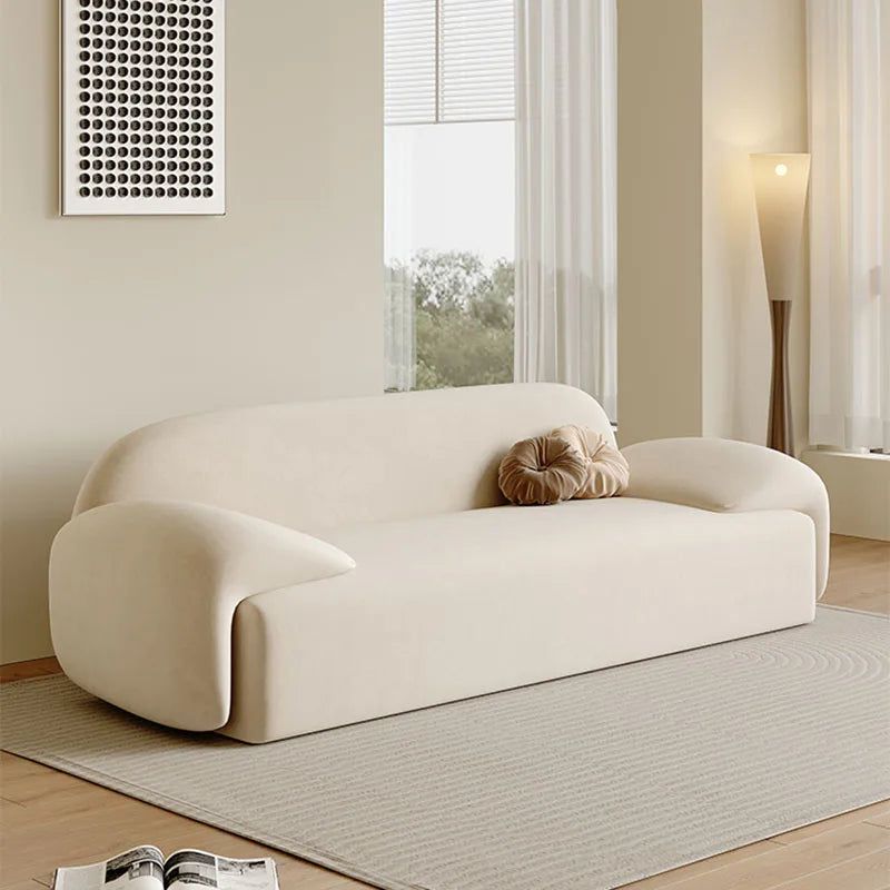 Ensemble de canapé long design italien minimaliste